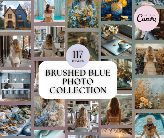 115 Brushed Blue Stock Images